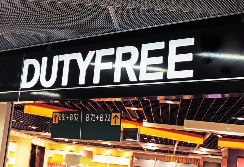 Las ventas en los Duty Free de los aeropuertos